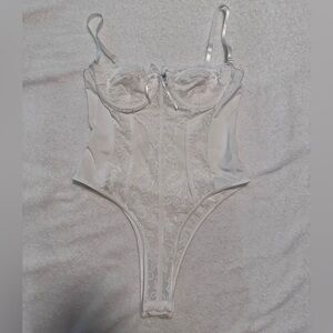 SHEIN White Lace Bodysuit